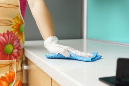 Kitchen and bathroom move-in cleaning for a flat in N7
