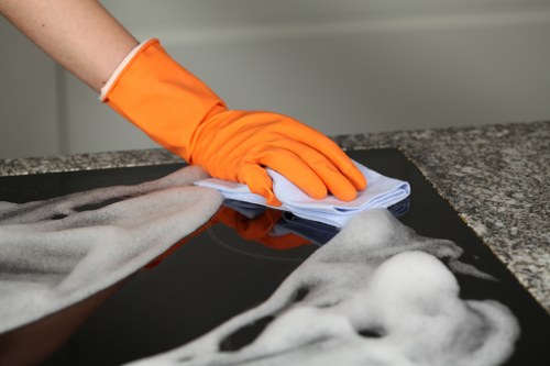 Professional regular cleaning in a north London residential property