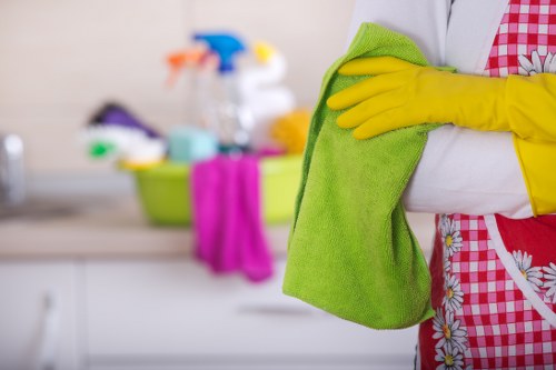 Detailed cleaning of surfaces and floors in a property before move-in