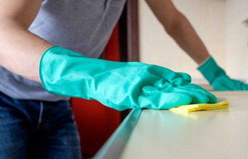 Local cleaners working in a business property with limited access in N7